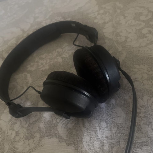 Senheiser HD25-1 headphones used, wired professional