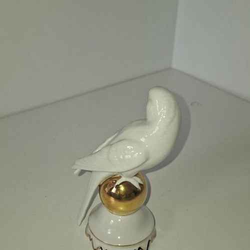 Bavaria Gerold & Co Tettau porcelain set with 2 candlesticks, 2 wall lamps and 2 decorations like new