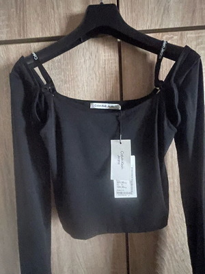 Calvin Klein Jeans top new, black, size M