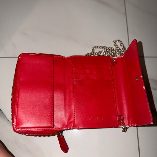 Valentino shoulder bag, red, slight interior peeling