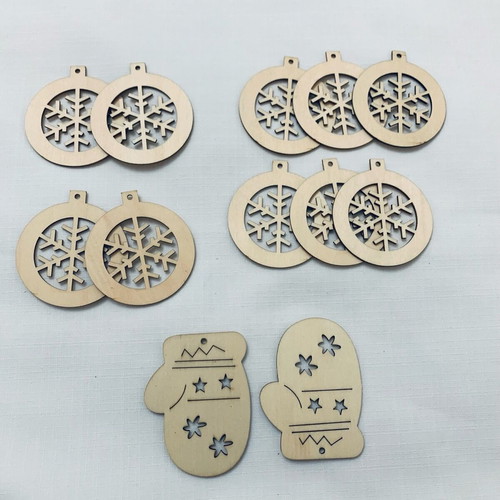 Materials for Christmas charms like new, pack