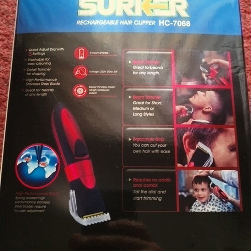 Rechargeable Hair Clipper HC-7068 new