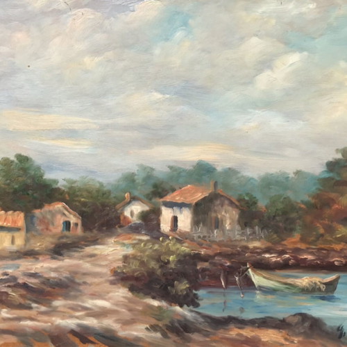 Karagiorgis painting used, oil painting seascape