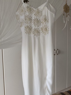 Smaili's formal dress like new, ice color, size S