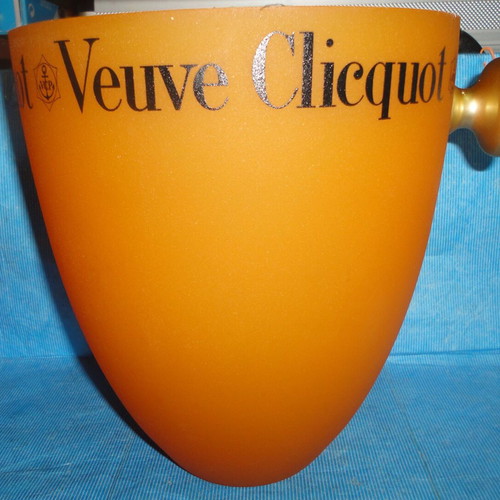 Veuve Clicquot Champagne Bucket like new, iconic orange design