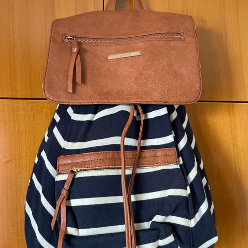 Achilleas Accessories women's backpack used, white and blue