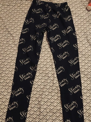 Funky black and silver pants for girls, spring