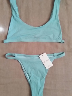 Μαγιώ Gigi Bikinis βεραμάν καινούργιο, τοπ ριπ αθλητικό S/M