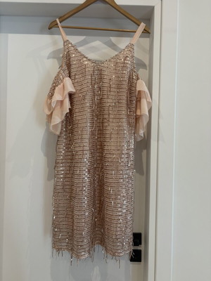 Makis Tselios sparkling dress XL size, new, gold