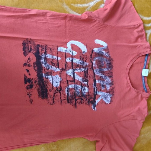 S.Oliver short-sleeve shirt used, red, size XL