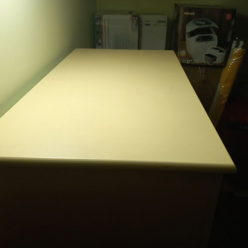 Children's dresser used, lacquered MDF, 6 drawers, vanilla color