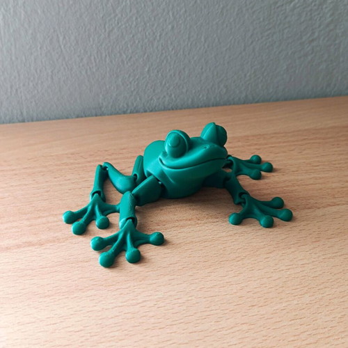Articulated frog new, 3D printed, PLA material