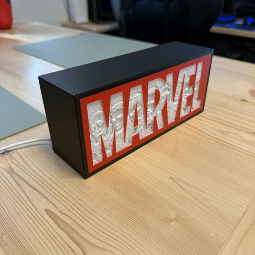 Marvel Lightbox new with Avengers Lithophane 17.5x7cm
