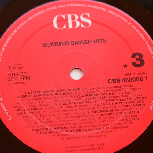 Various Summer Smash Hits 2 LP compilation, rock