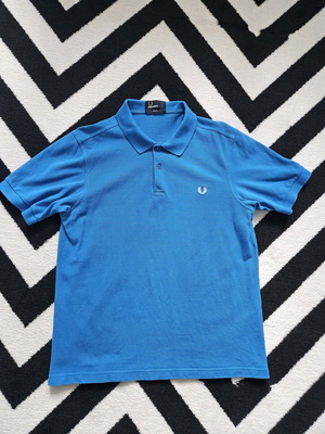Fred Perry Polo shirt used, size L, blue