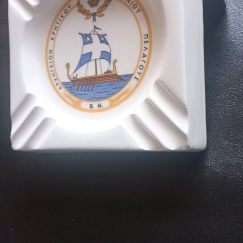 Ceramic porcelain ashtray collectible Royal Navy like new