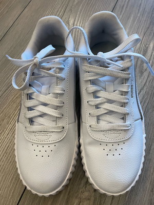 Puma sneakers natural leather new size 37 white