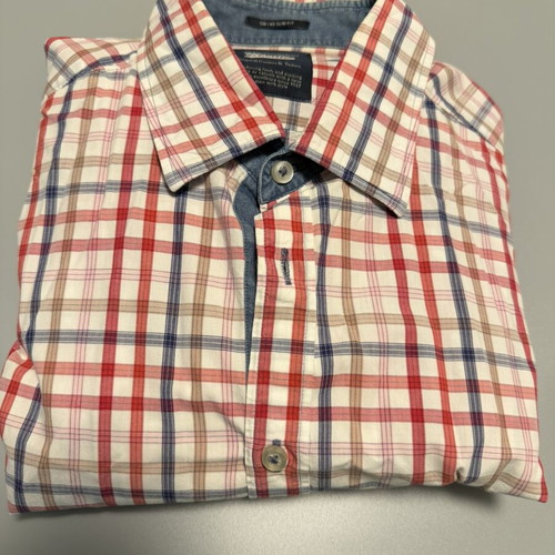 Manetti men's long-sleeve shirt, size S, slim fit style