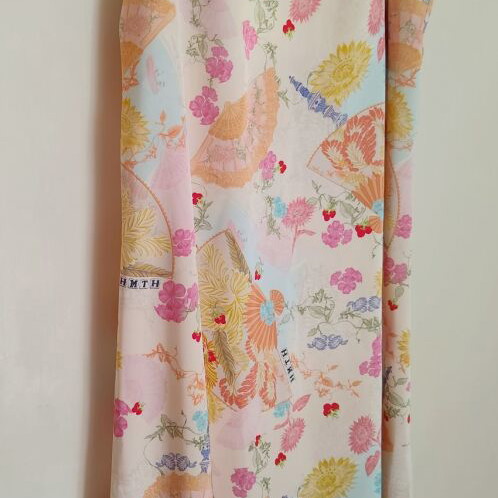 Hemithea Teresa dress L/XL new, satin fabric, floral pattern