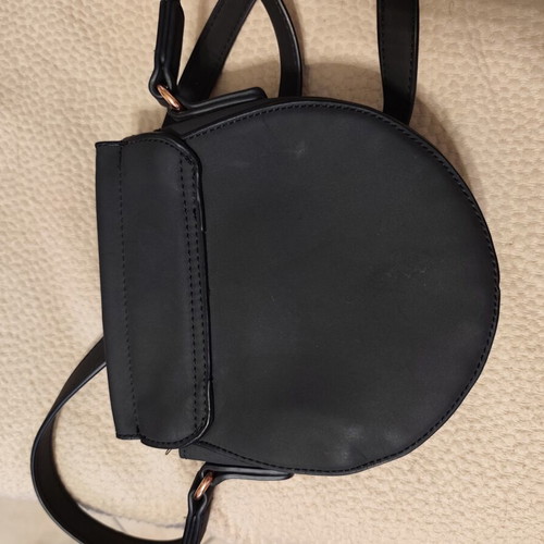 Tamaris x Marcel Ostertag black crossbody bag with rose gold details
