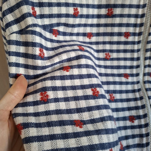 Figaro jacket XS-S like new, white and blue