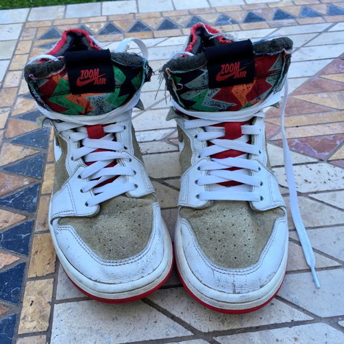 Air Jordan 1 High used, size 42, multicolor