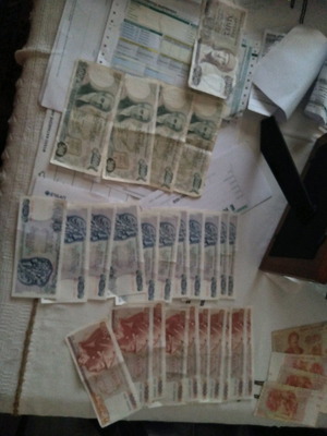 Paper money pack with various denominations