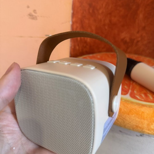Portable Bluetooth Karaoke Set with 2 Wireless Microphones like new