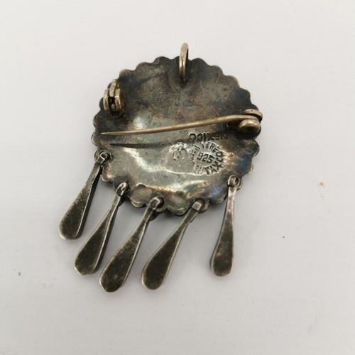 Silver lapel pin used, 1950s vintage