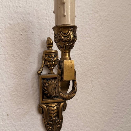Vintage wall lights set of 2 used, 18x5 cm each