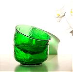  Σετ μπολ 7 τμ. Arcoroc "Sierra" emerald green France 60'-70'.