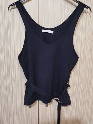 Μπλούζα Zara medium ολοκαίνουργια με ιμάντα για ζώνη μαύρη