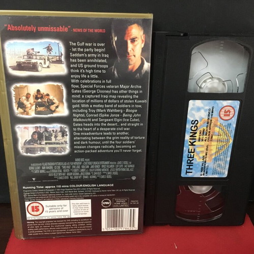 Three Kings VHS used, English version without subtitles
