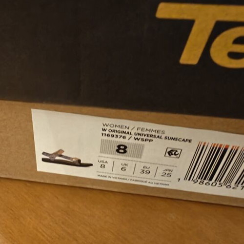 Teva Original Universal Sunscape Waterless Papaya women's sandals new size 39
