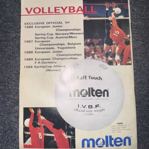 Official program European Junior Men's Volleyball Championship 1988 Athens