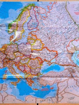 Χάρτης Ευρώπης 2005 National Geographic καινούργιος