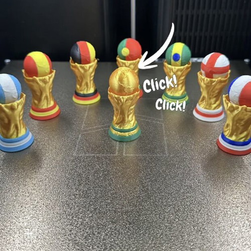 World Cup Trophy Clicker new, single piece