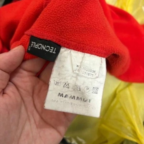 Mammut Women's Tecnopile Fleece Red 1/4 Zip used Size M/L