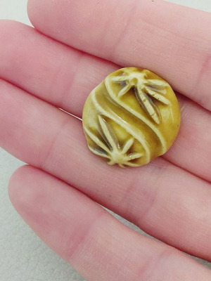 Vintage handmade ceramic ring from the 70s, used