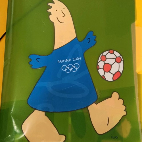 Athens 2004 Olympic Games Phoebus and Athena Mascot Dolls with Collectible Album and DVD like new