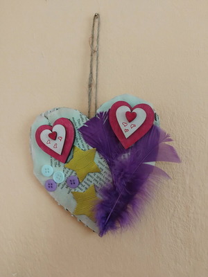 Handmade heart wall decor new