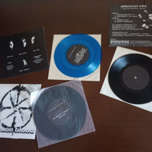 Purgatory Midnight Sun Anatomy Long Voyage Back 7" EPs used, metal
