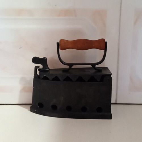 Small charcoal iron decorative like new made in Greece