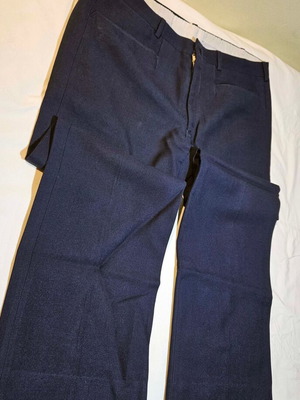Men's blue suit pants, size L