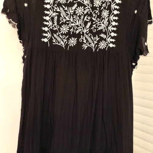 Zara one-piece shorts dress S new with embroidery