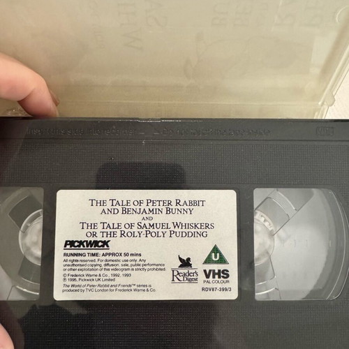 Beatrix Potter VHS tape sealed with 2 English fairy tales
