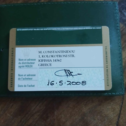 Rolex watch warranty like new