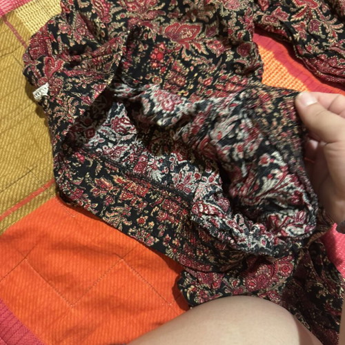 Salvari pants like new, black and burgundy, one size