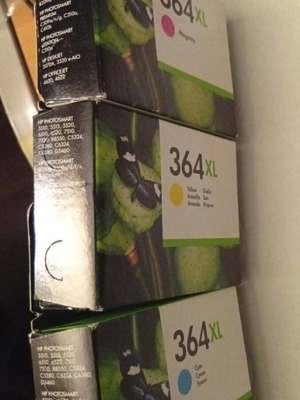 HP 364XL Color Ink Cartridges New, Pack of 3