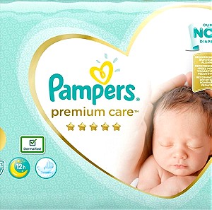 Pampers Premium Care Πάνες με Αυτοκόλλητο No. 0 για <3kg 30τμχ